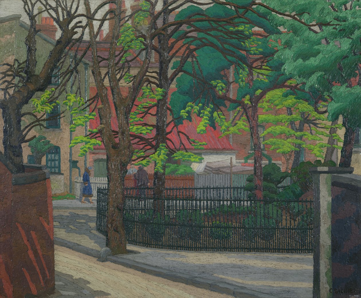 Pond Square, Highgate door Charles Ginner