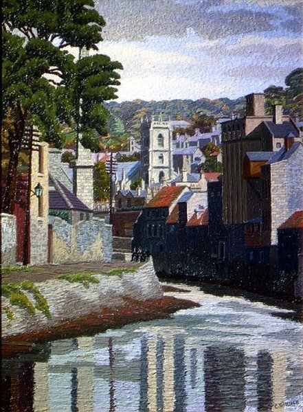 De Avon, Bath door Charles Ginner