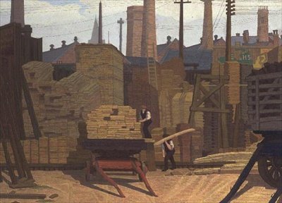 Houthandel, Leeds door Charles Ginner