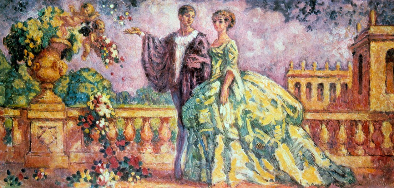 De Promenade, 1911 door Charles Guerin