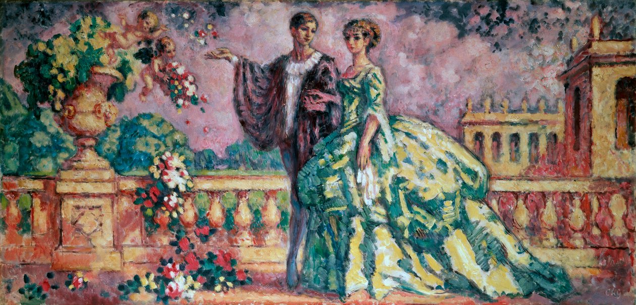 De wandeling, 1911 door Charles Guerin