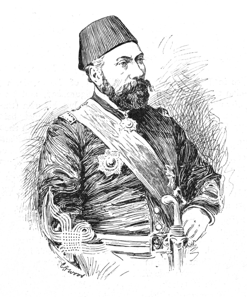 Osman Pasha, 1902 door Charles Haigh Wood