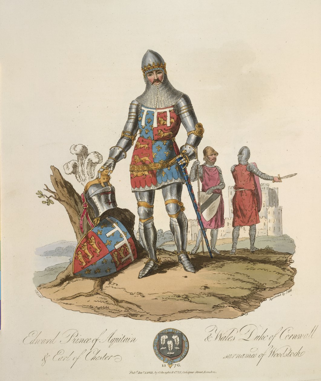 Edward de Zwarte Prins door Charles Hamilton (after) Smith