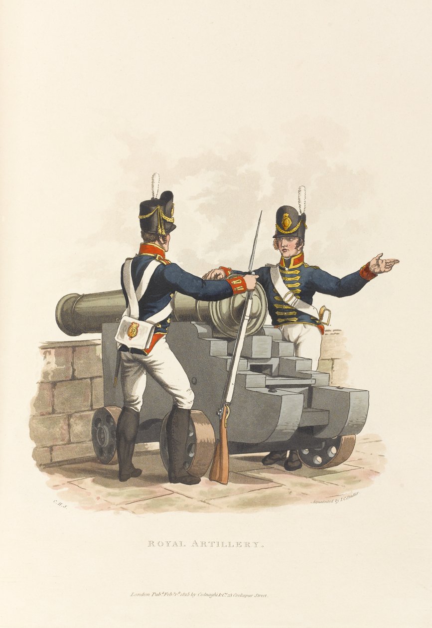 Koninklijke Artillerie door Charles Hamilton (after) Smith