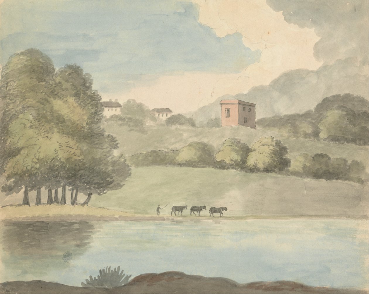 Rivierlandschap door Charles Hamilton Smith