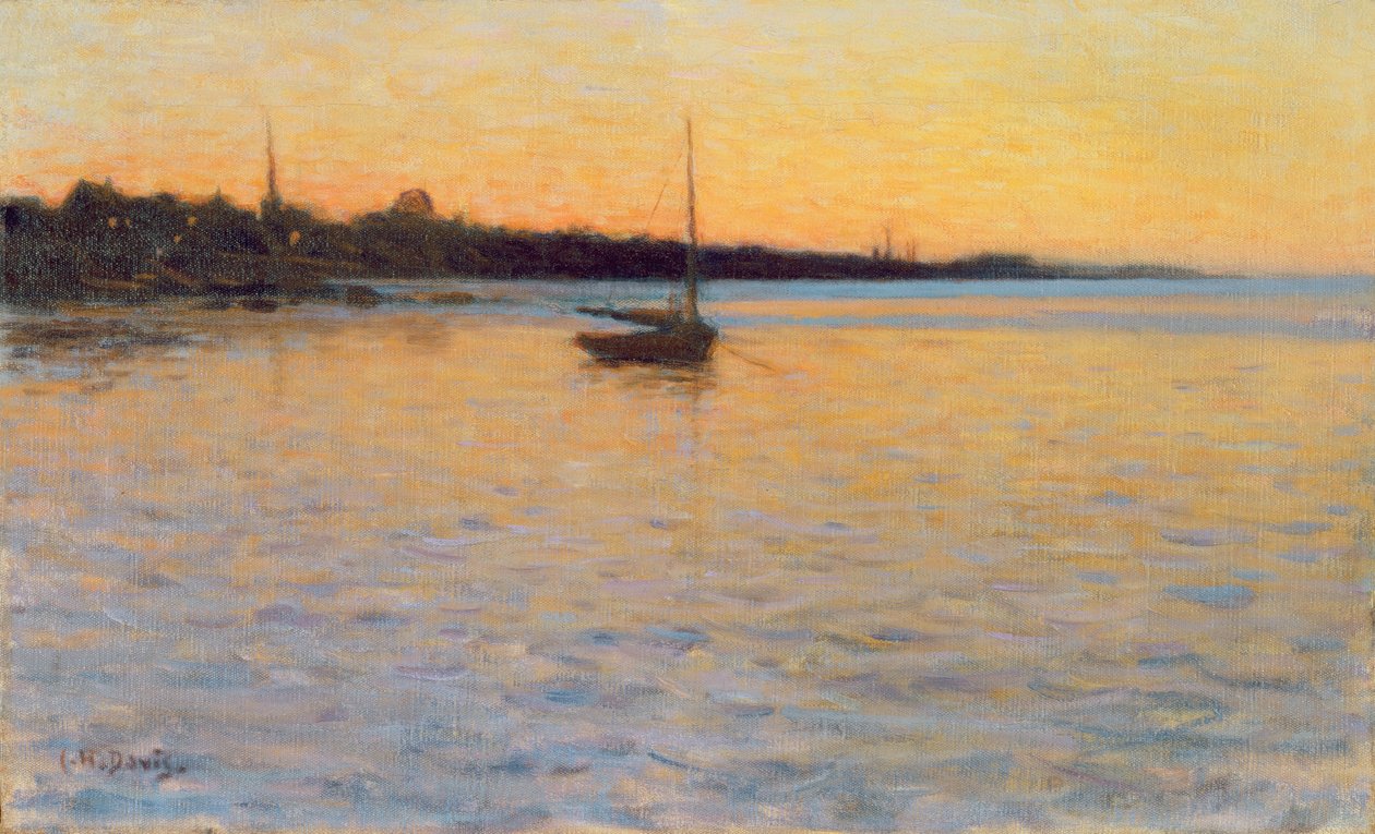 Schemering over het Water, 1892 door Charles Harold Davis