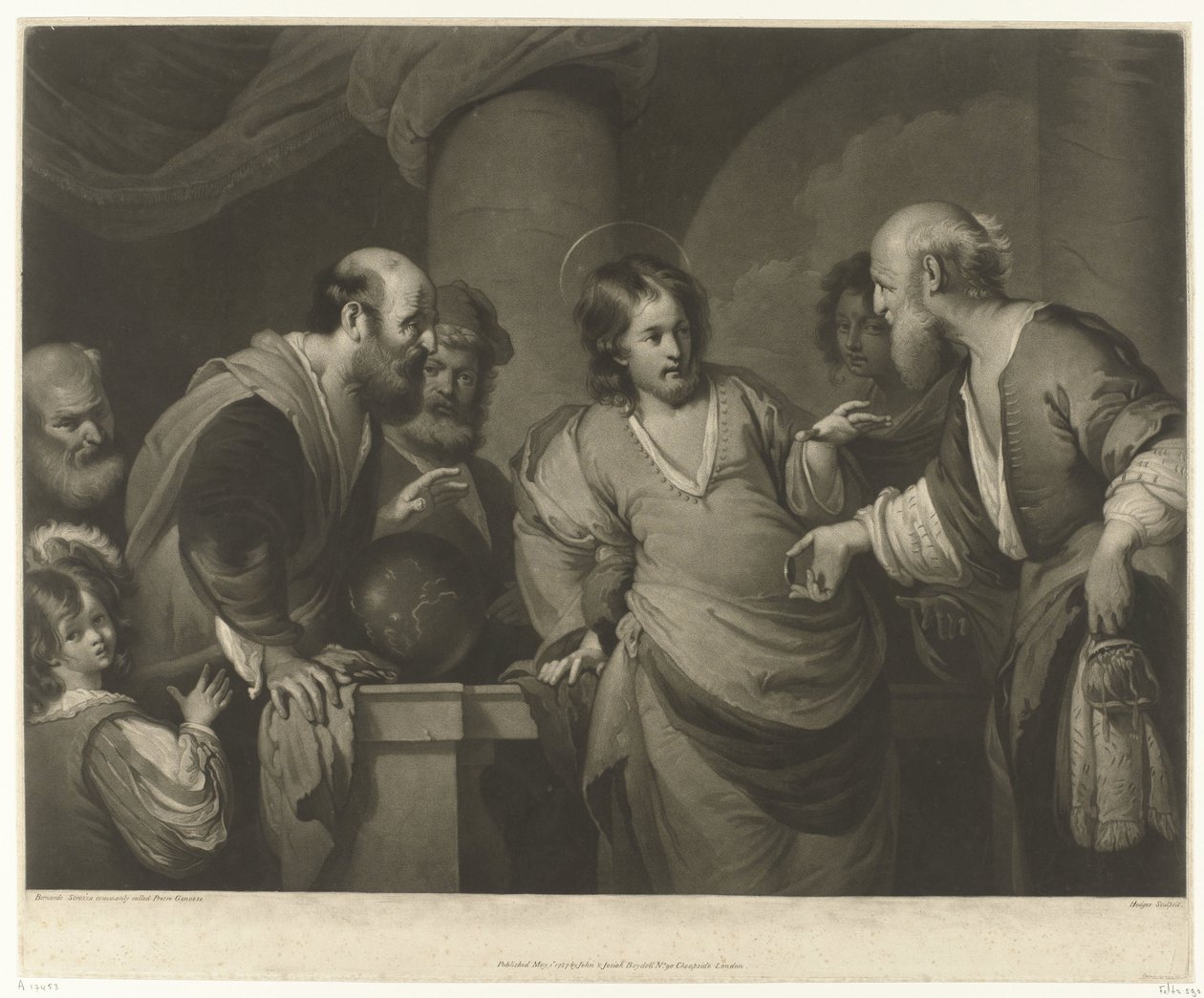 Christus in debat met Farizeeën door Charles Howard Hodges