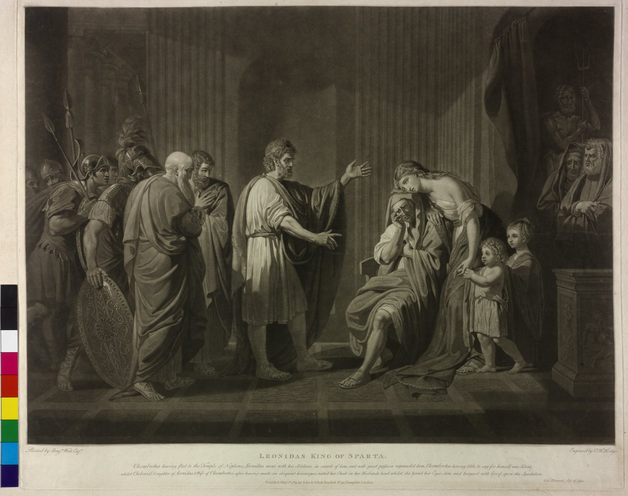 Leonidas II, Koning van Sparta door Charles Howard Hodges