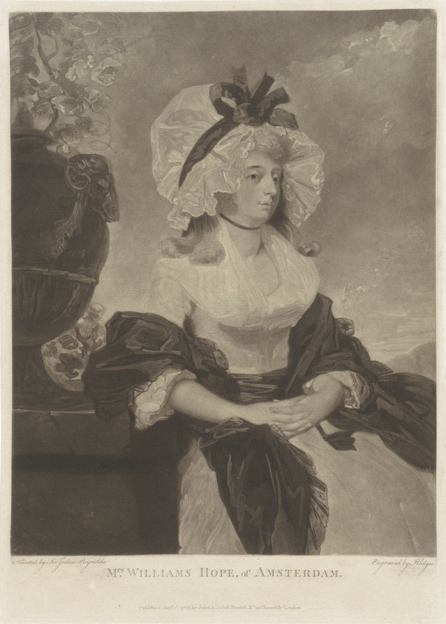 Portret van Anne Goddard-Williams Hope door Charles Howard Hodges
