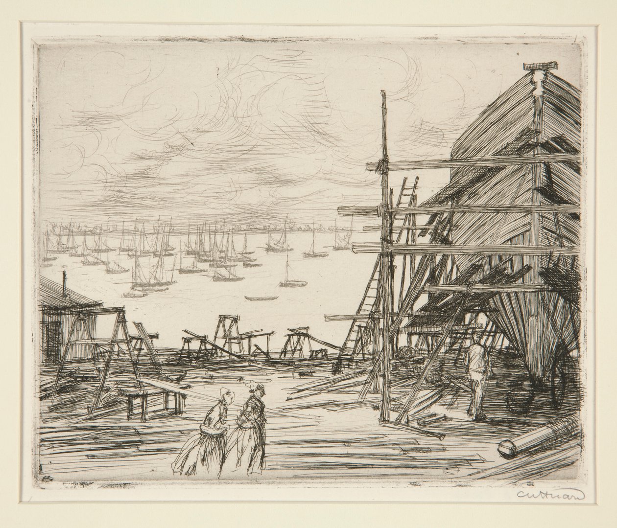 Chantiera in Cancale door Charles Huard