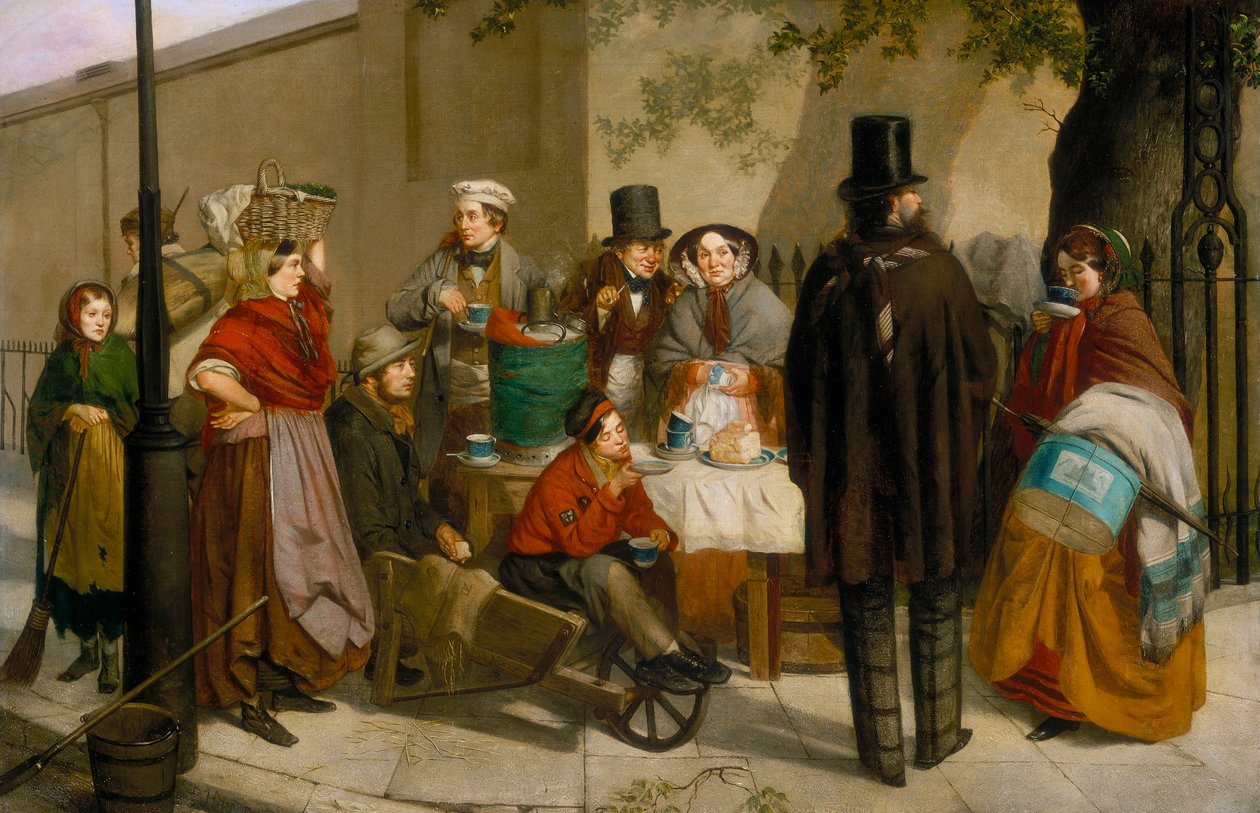 Een koffiestalletje door Charles Hunt