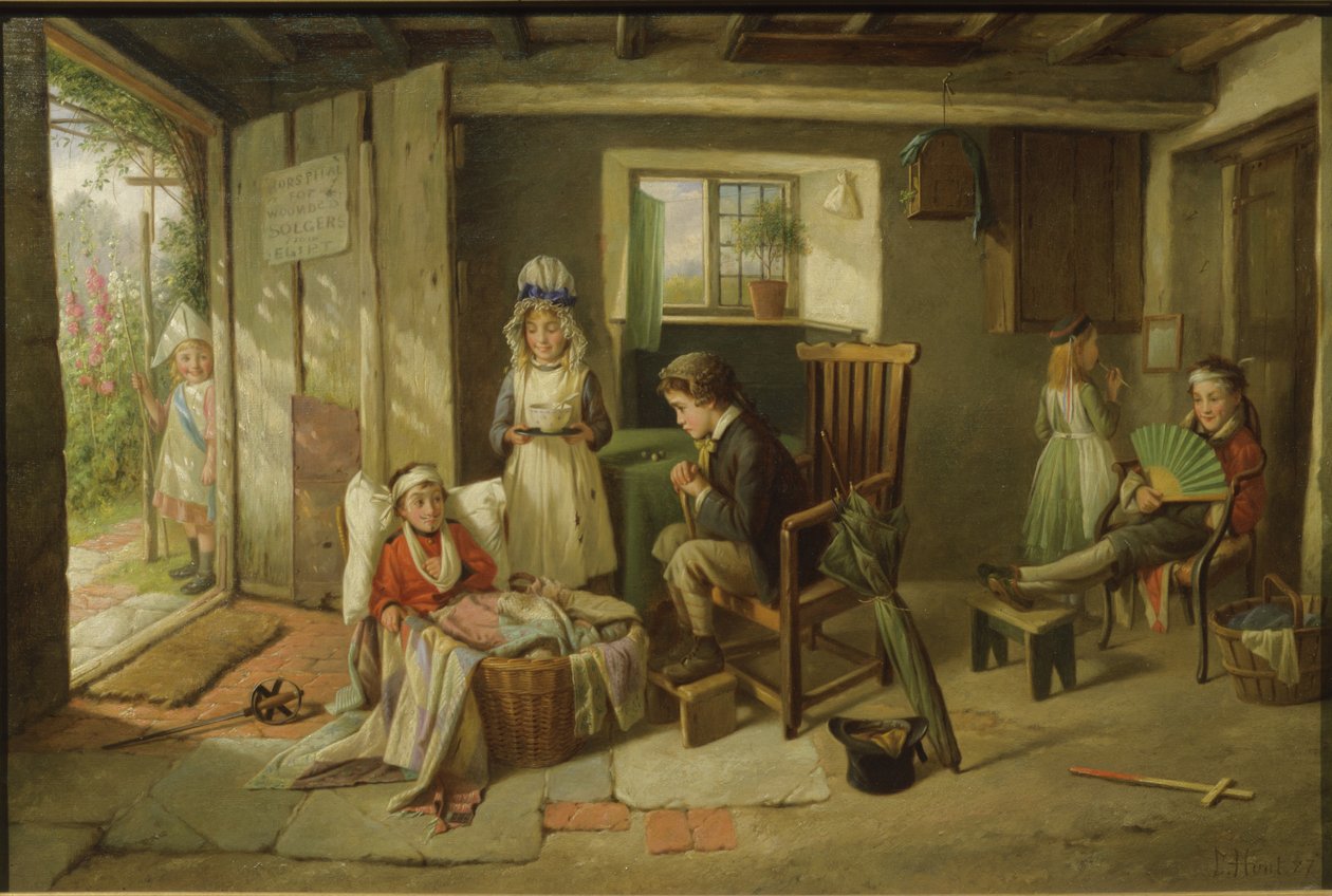 Ziekenhuis voor gewonde soldaten, 1886 door Charles Hunt