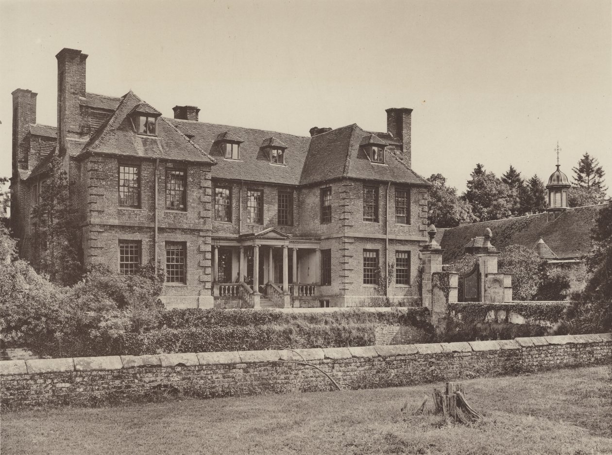 Groombridge Place, Sussex, de Westzijde door Charles Latham