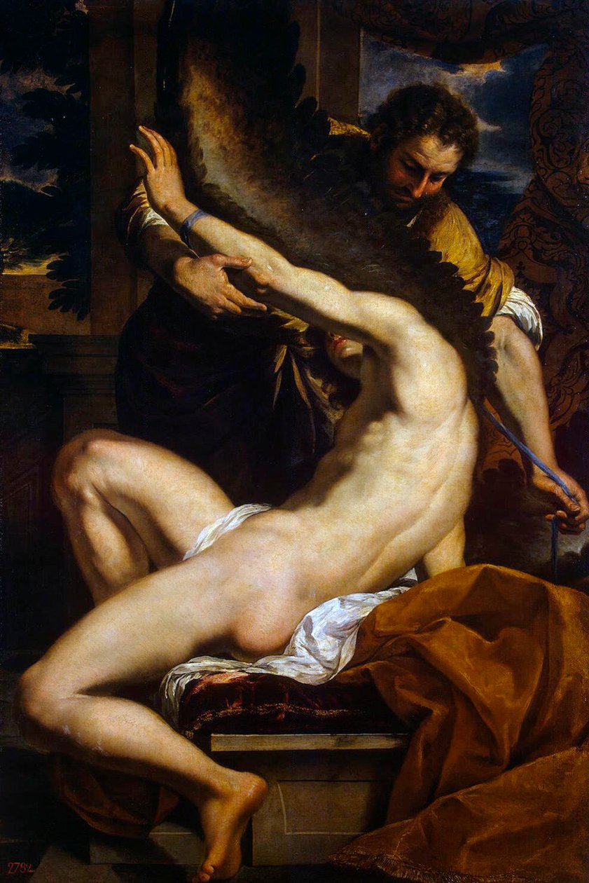 Daedalus en Icarus, 1645 door Charles Le Brun