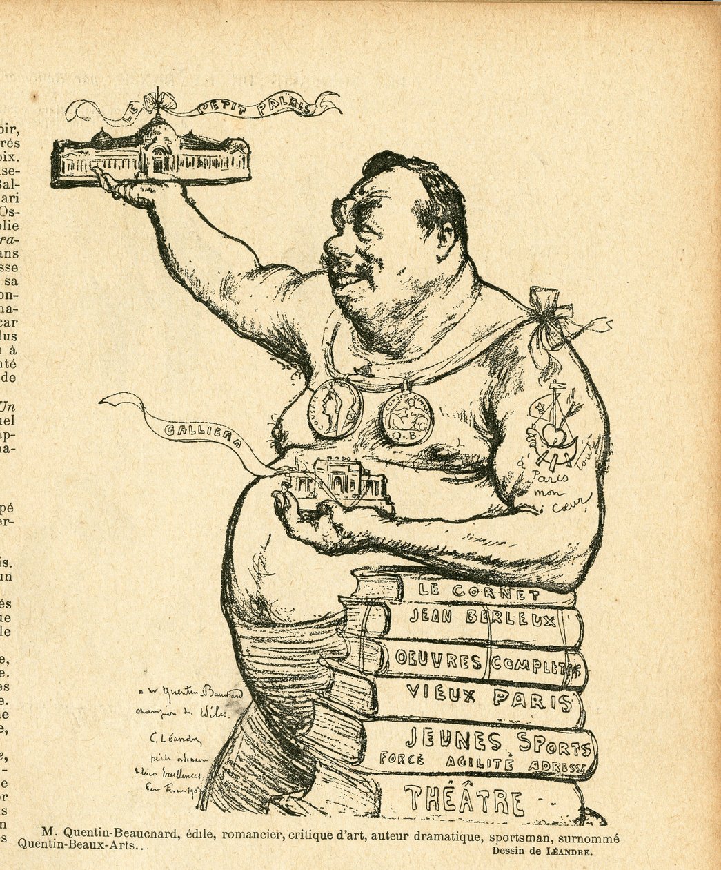 Le Lire, Satirisch in Zwart & Wit door Charles Leandre