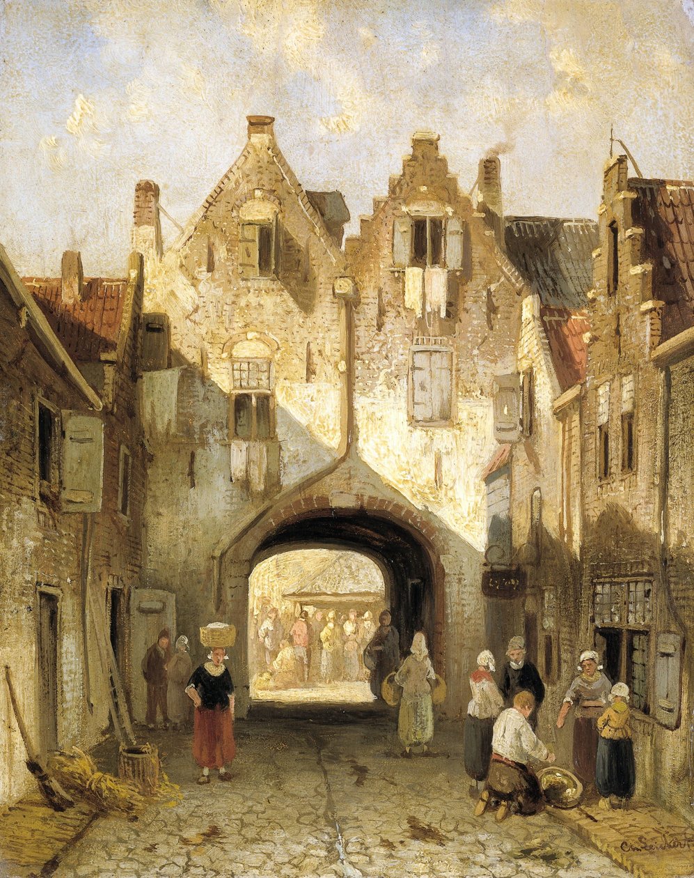 De oude poort door Charles Leickert