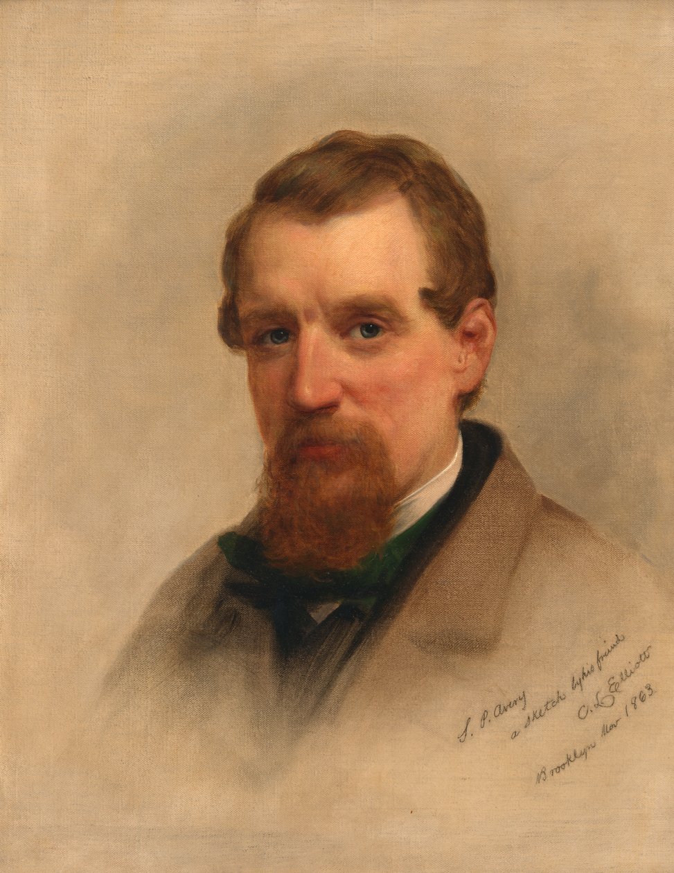 Samuel Putnam Avery, 1863 door Charles Loring Elliott