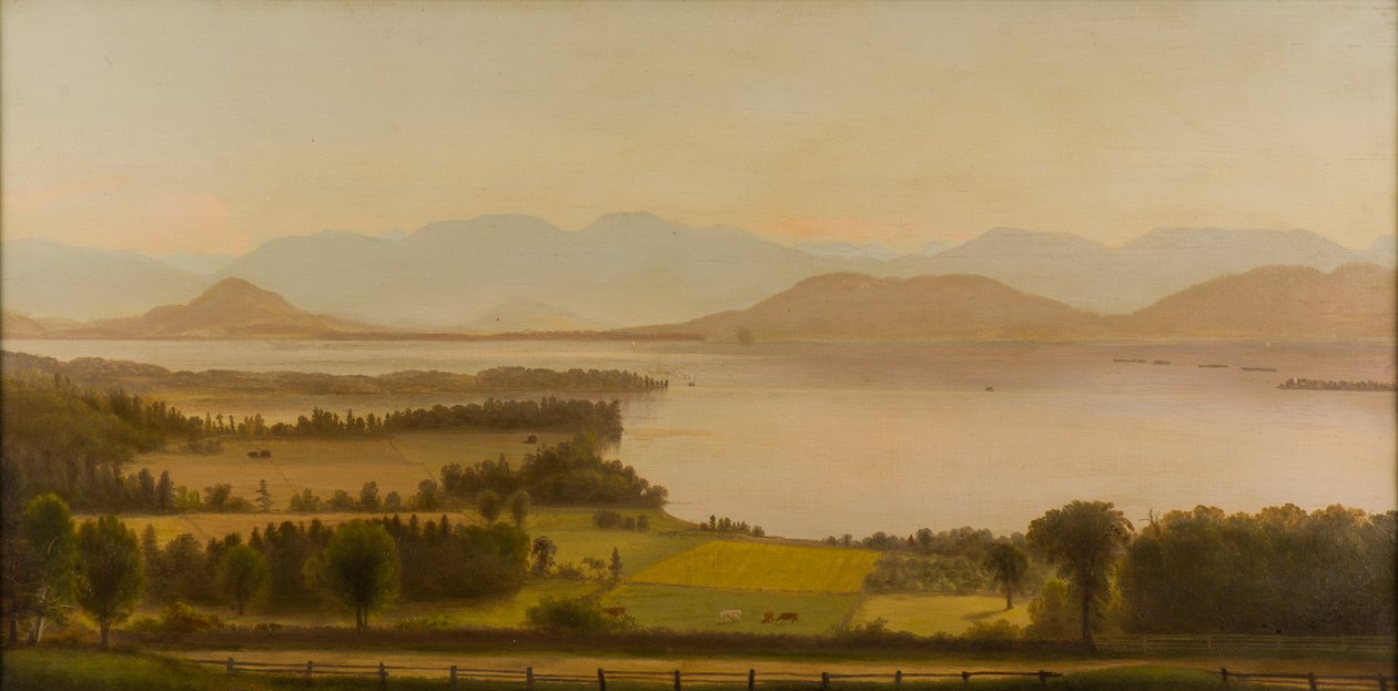 Stoomboot bij Shelburne Point, 1850-1890 door Charles Louis Heyde