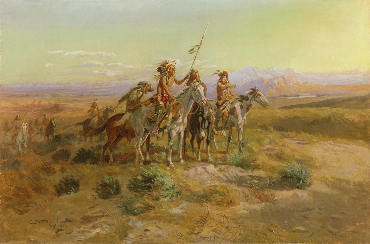 De Verkenners, 1902 door Charles Marion Russell