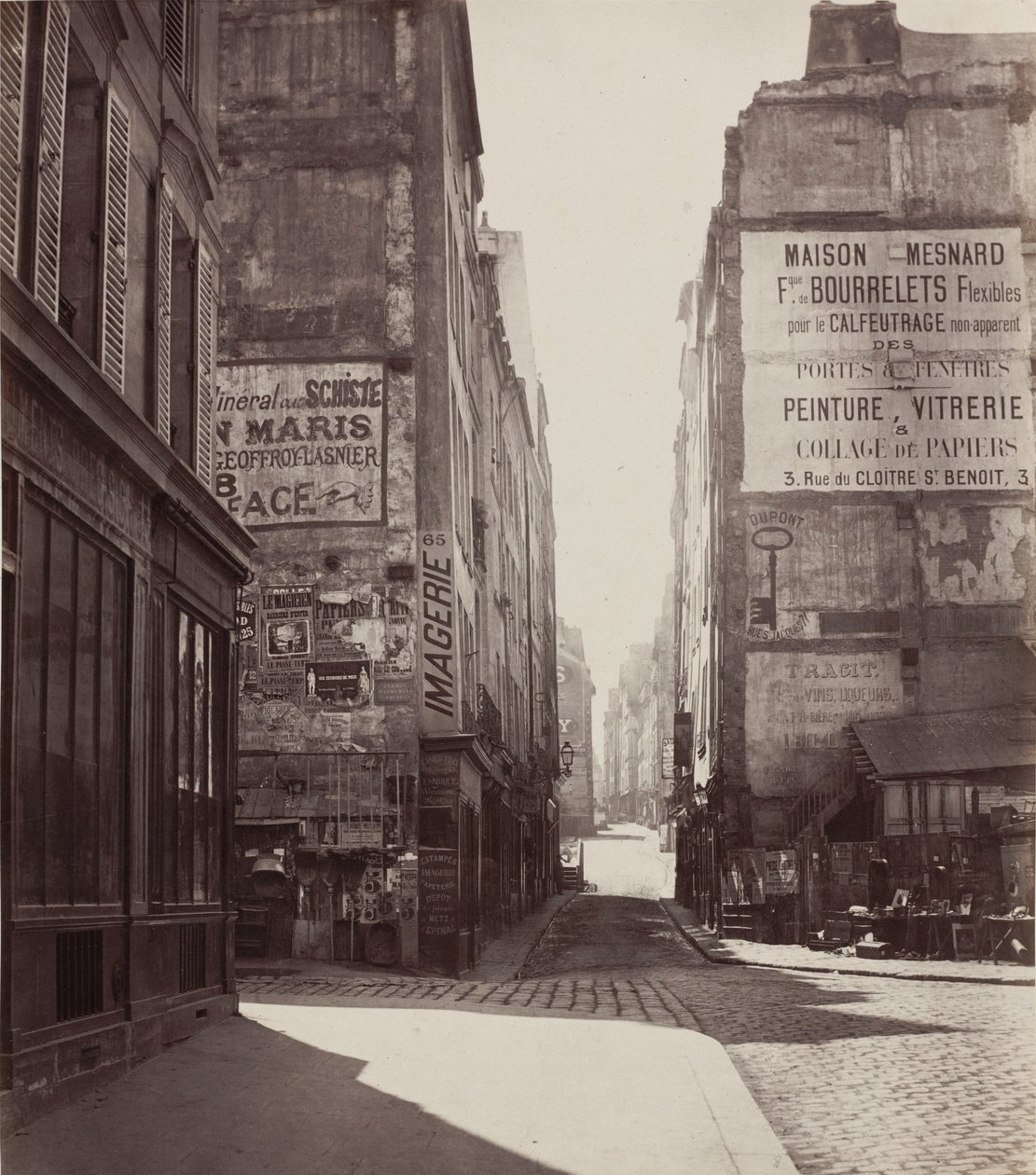 Rue Saint-Jacques, 1864-voor februari 1867 door Charles Marville