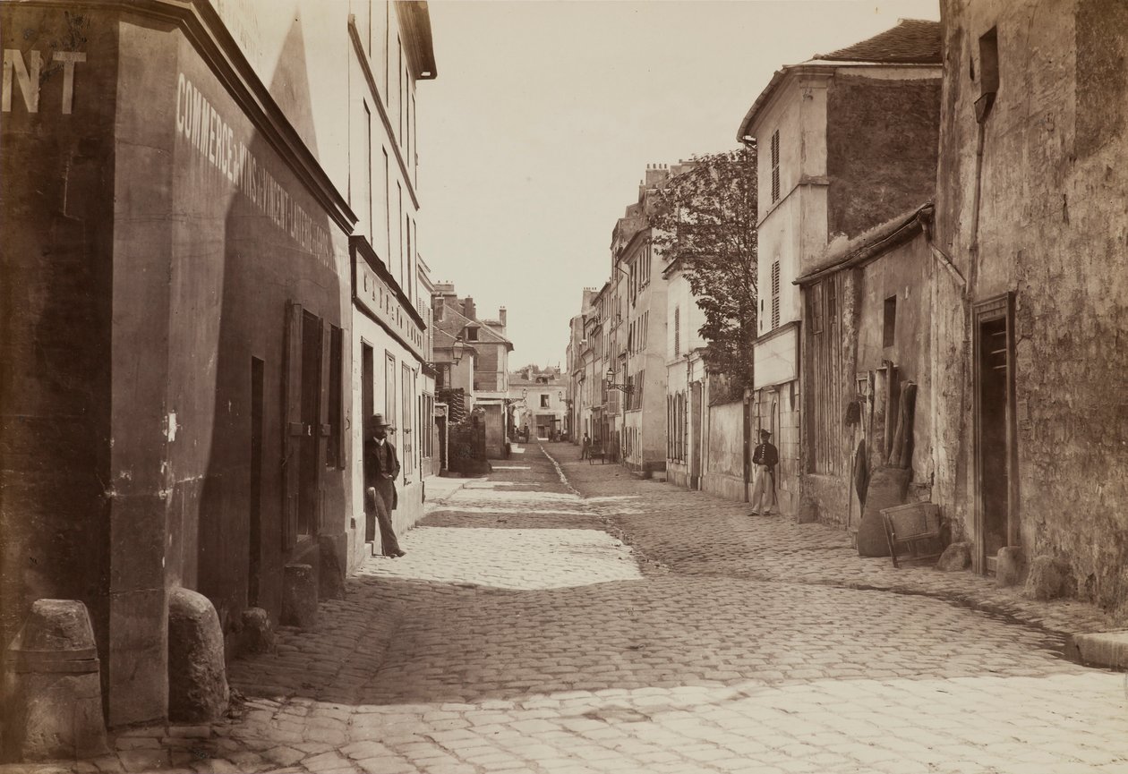 Rue de Lourcine door Charles Marville