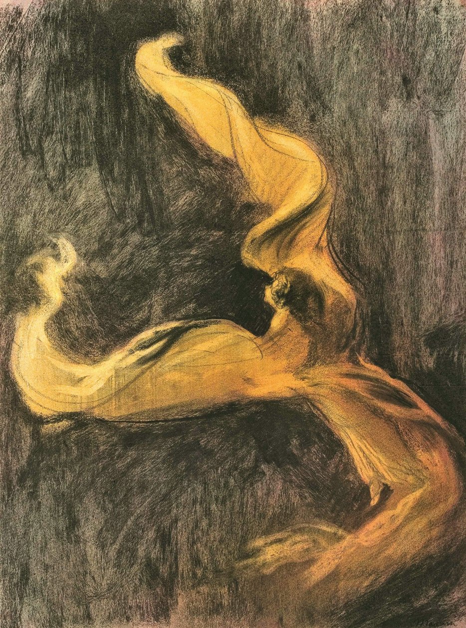 Loïe Fuller Robe Jaune door Charles Maurin