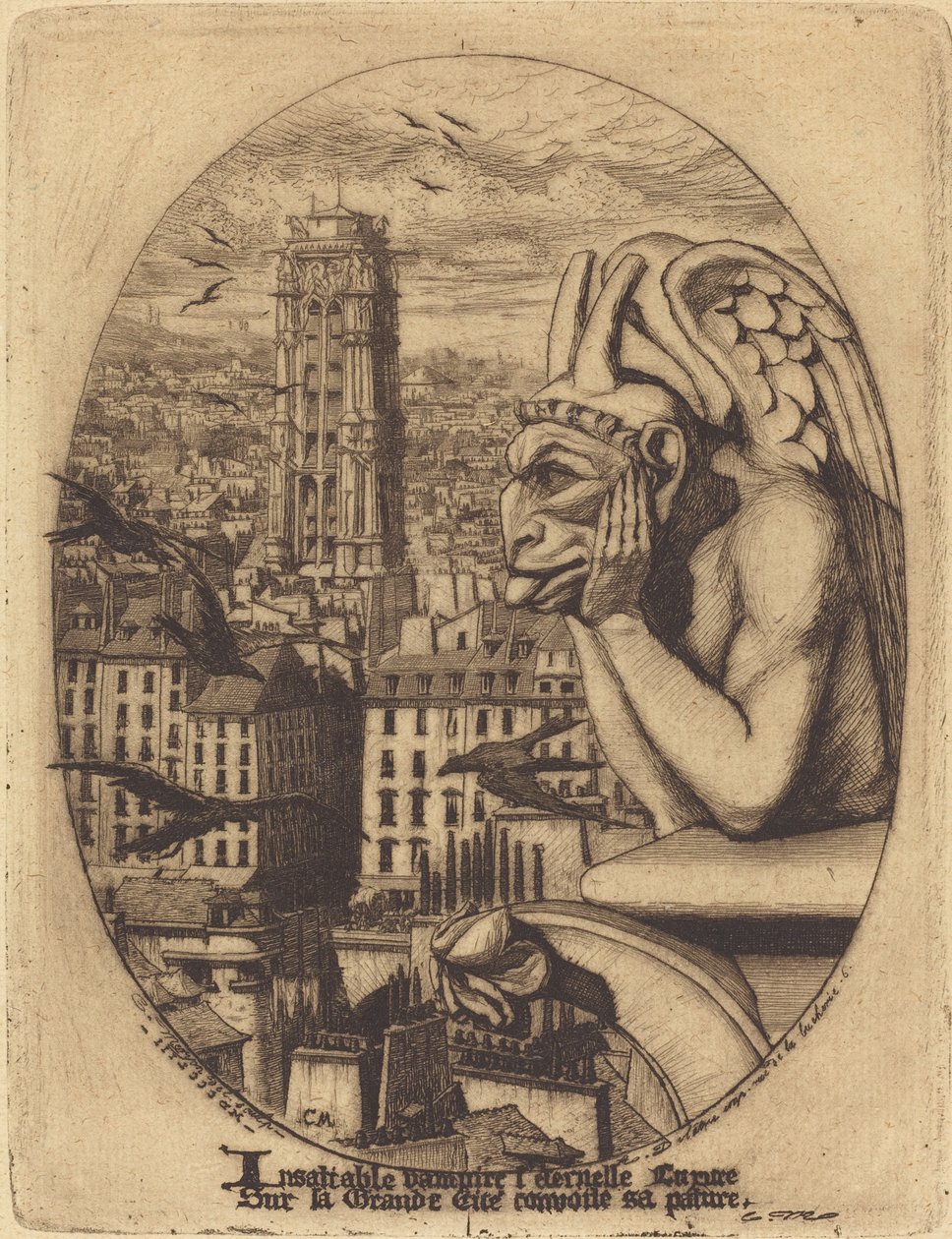 Le stryge door Charles Meryon