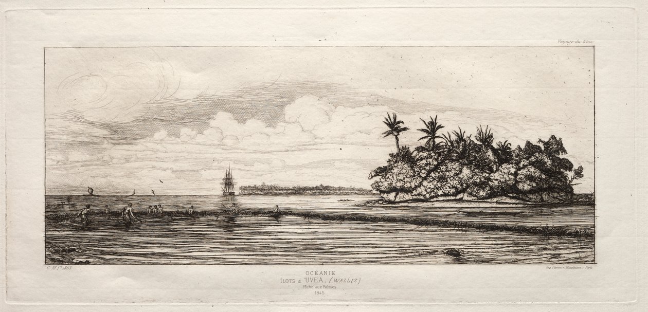 Oceanië door Charles Meryon