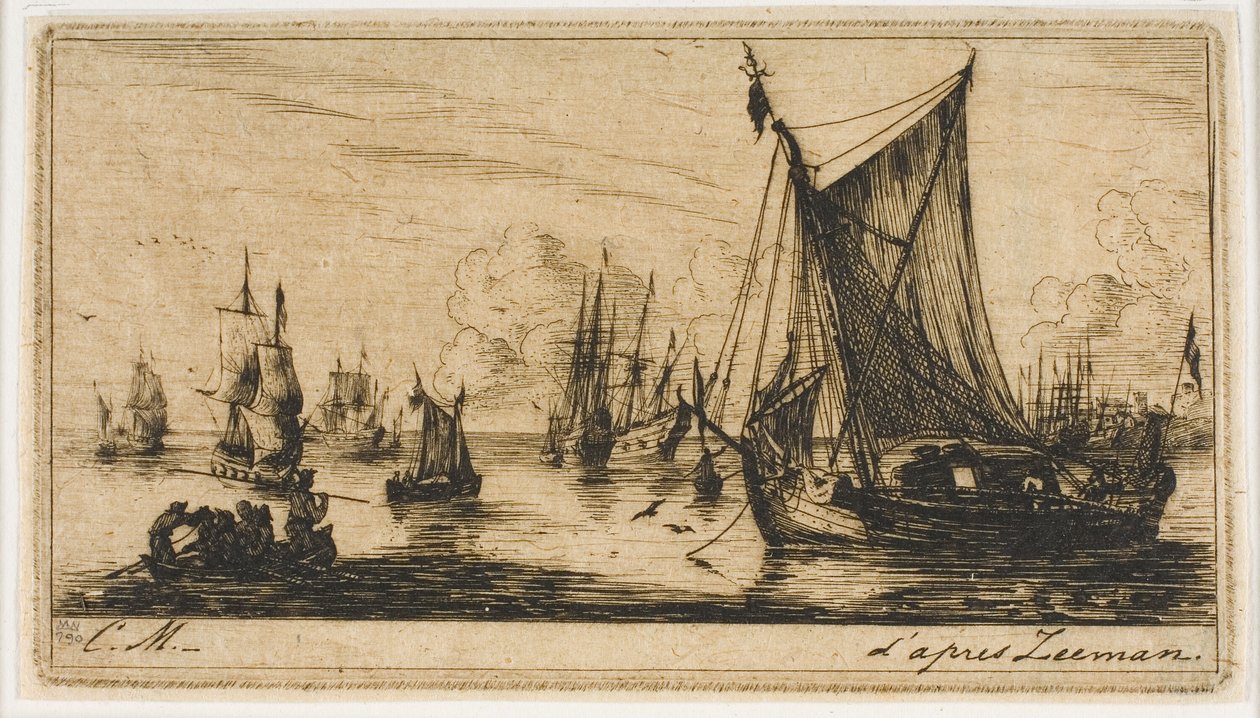 Zuidzee Vissers door Charles Meryon