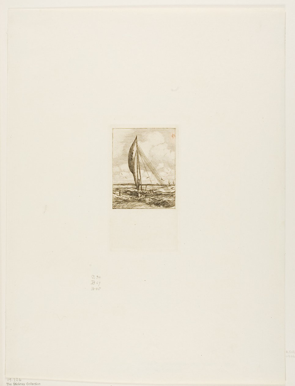 Snelzeilende Proa, Mulgrave Archipel, Oceanië door Charles Meryon