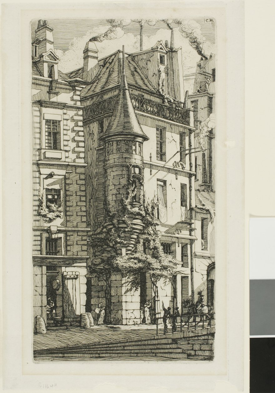 Toren van de Rue de la Tixeranderie door Charles Meryon