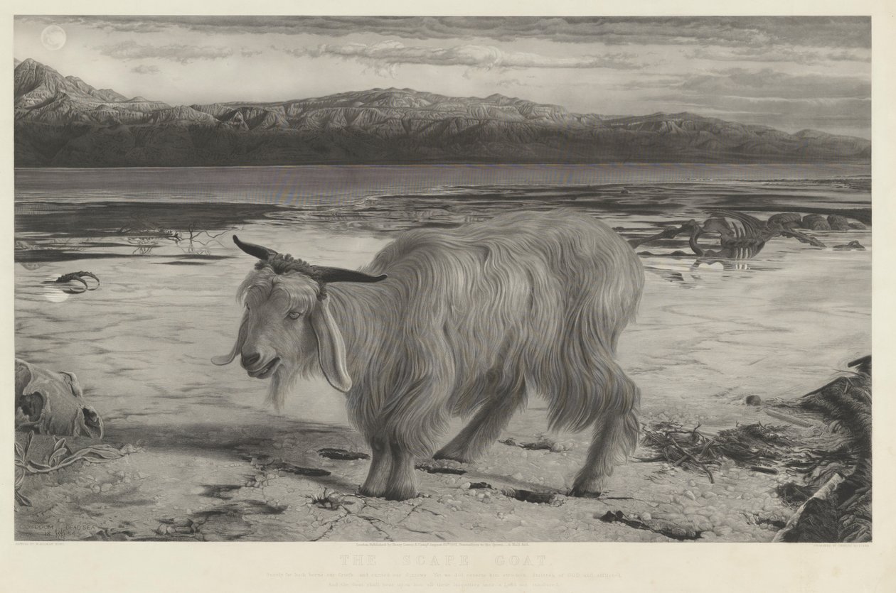 De Zondebok door Charles Mottram after William Holman Hunt