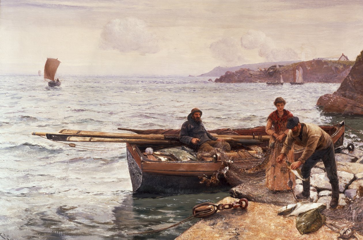 Aas van de Krabbenvisser door Charles Napier Hemy