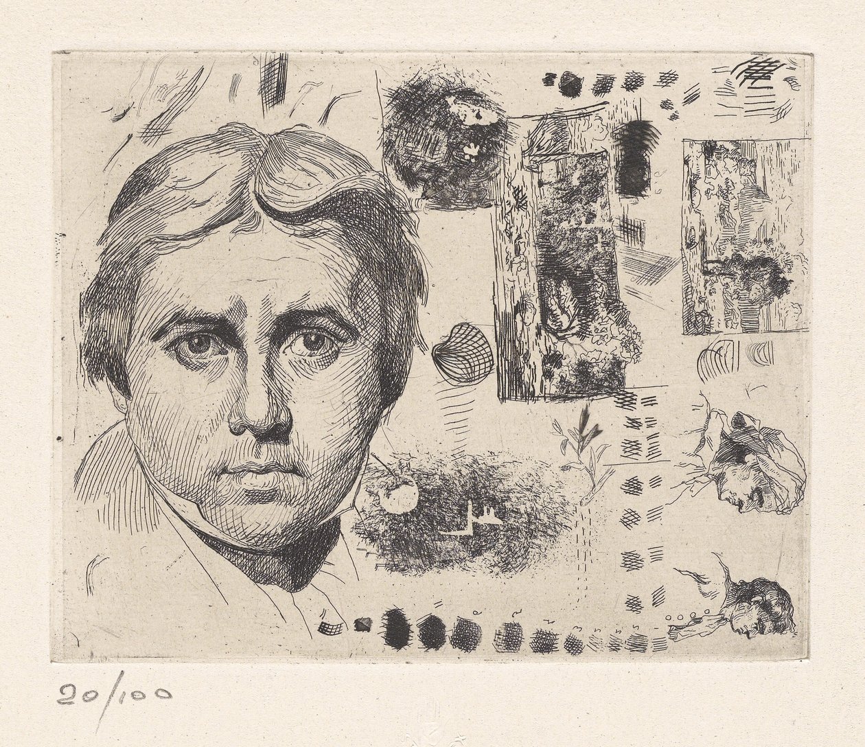 [Portret van Jean Auguste Dominique Ingres]. door Charles Nègre
