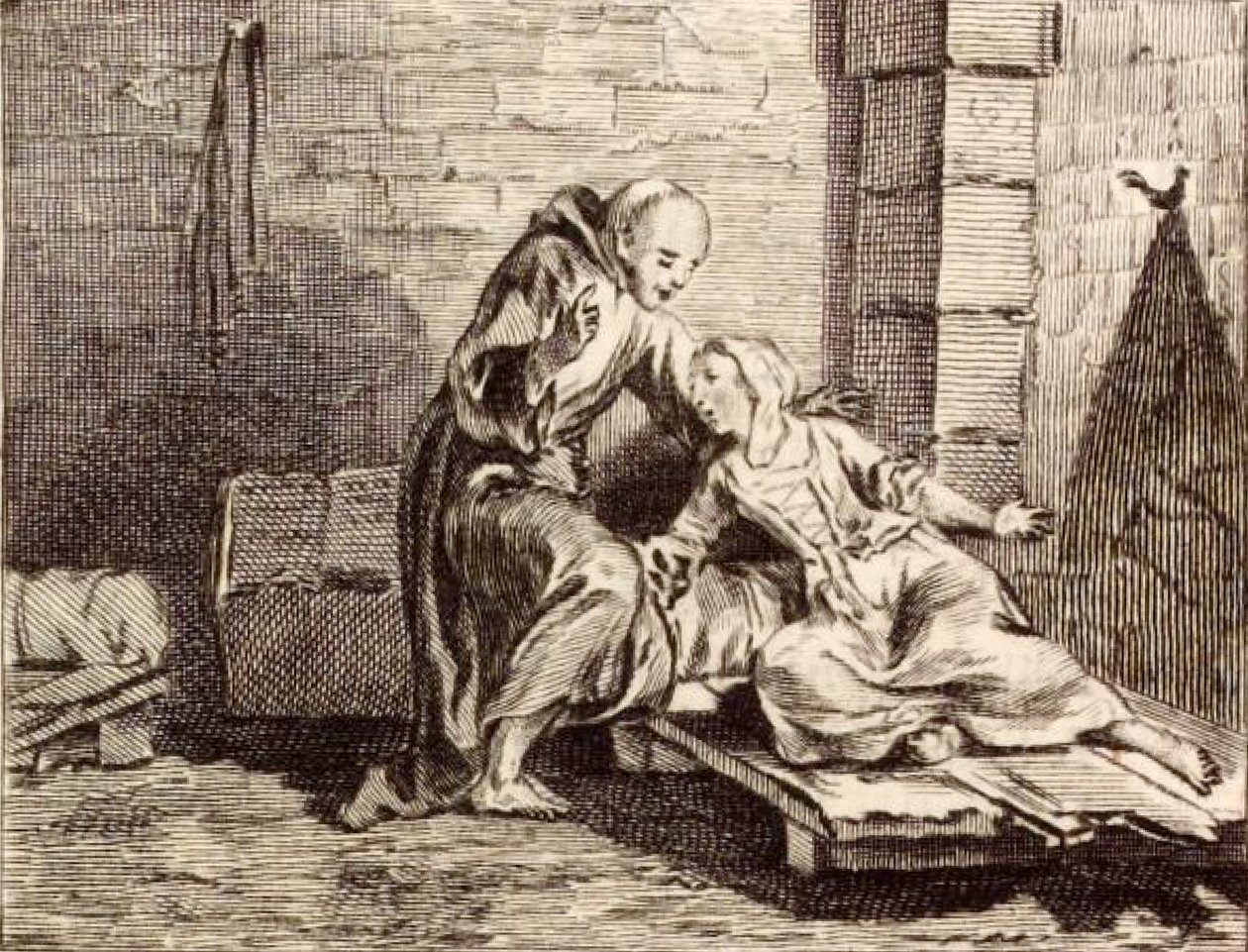 Le Diable en enfer door Charles Nicolas Cochin