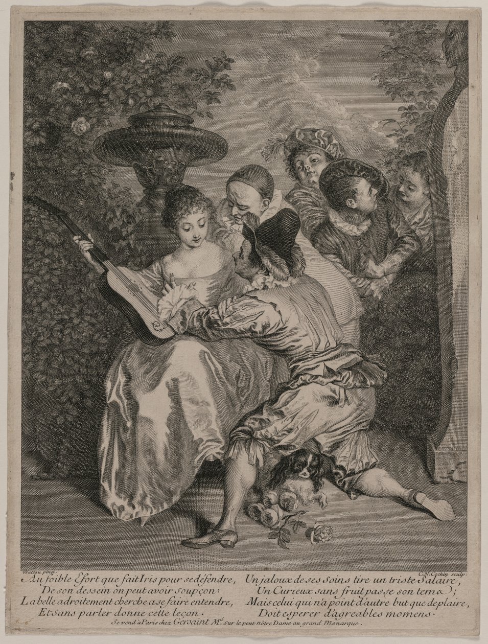 De Romantische, 1727 door Charles Nicolas Cochin