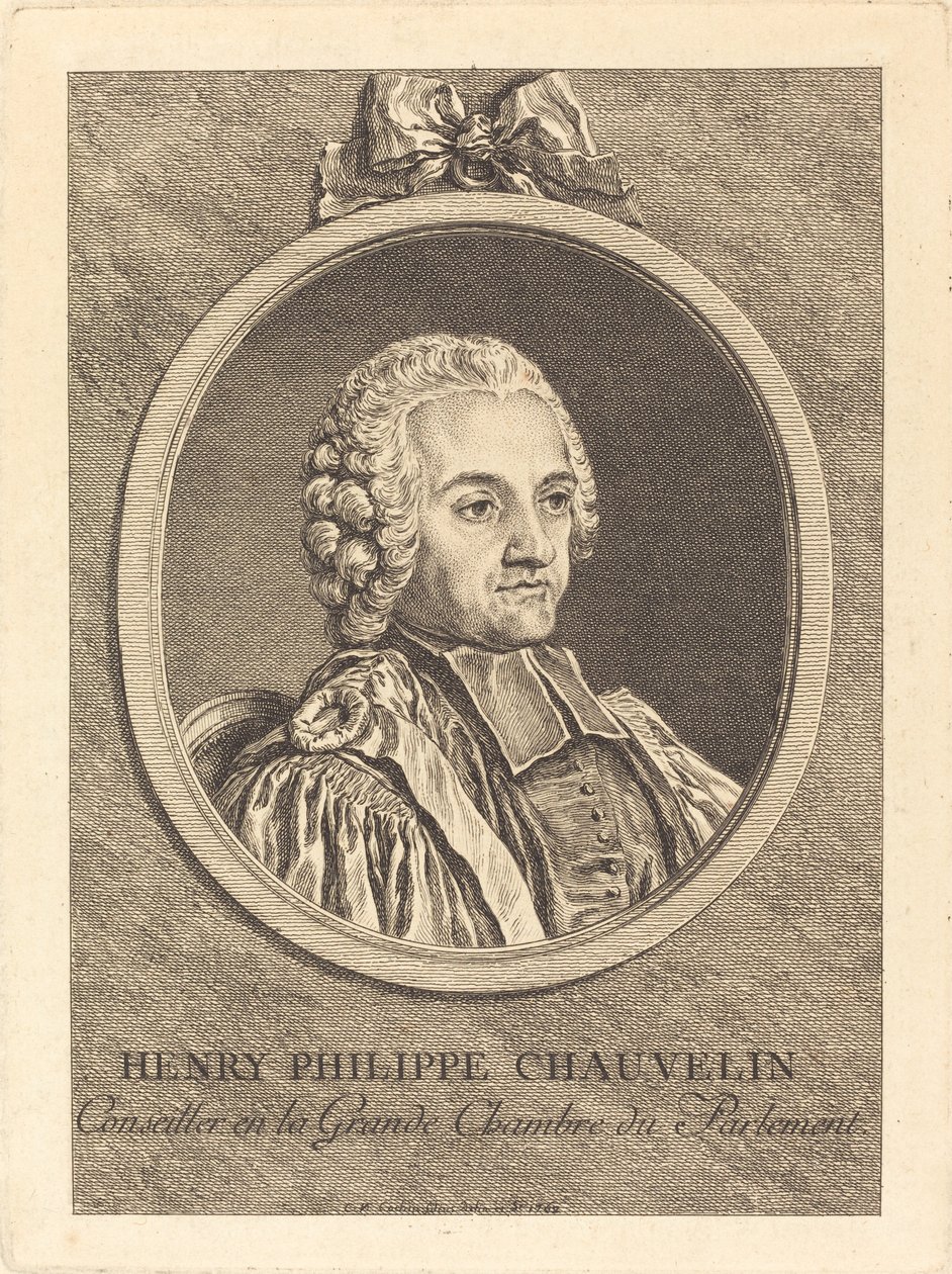 Henry Philippe Chauvelin door Charles Nicolas Cochin II
