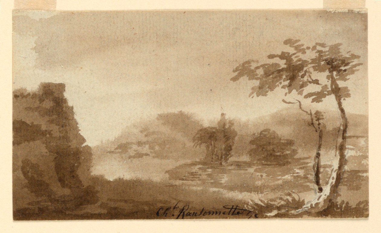 Een Landschap door Charles Nicolas Ransonnette