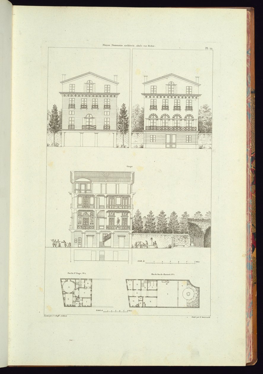 Gebonden prent (Frankrijk) door Charles Nicolas Ransonnette