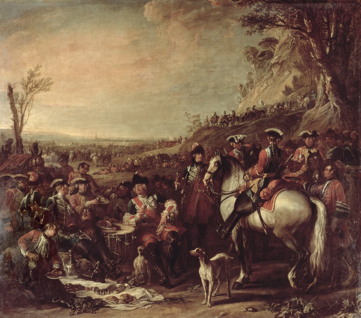 Bereden Dragonders van het Koninklijk Huis, 1737 door Charles Parrocel