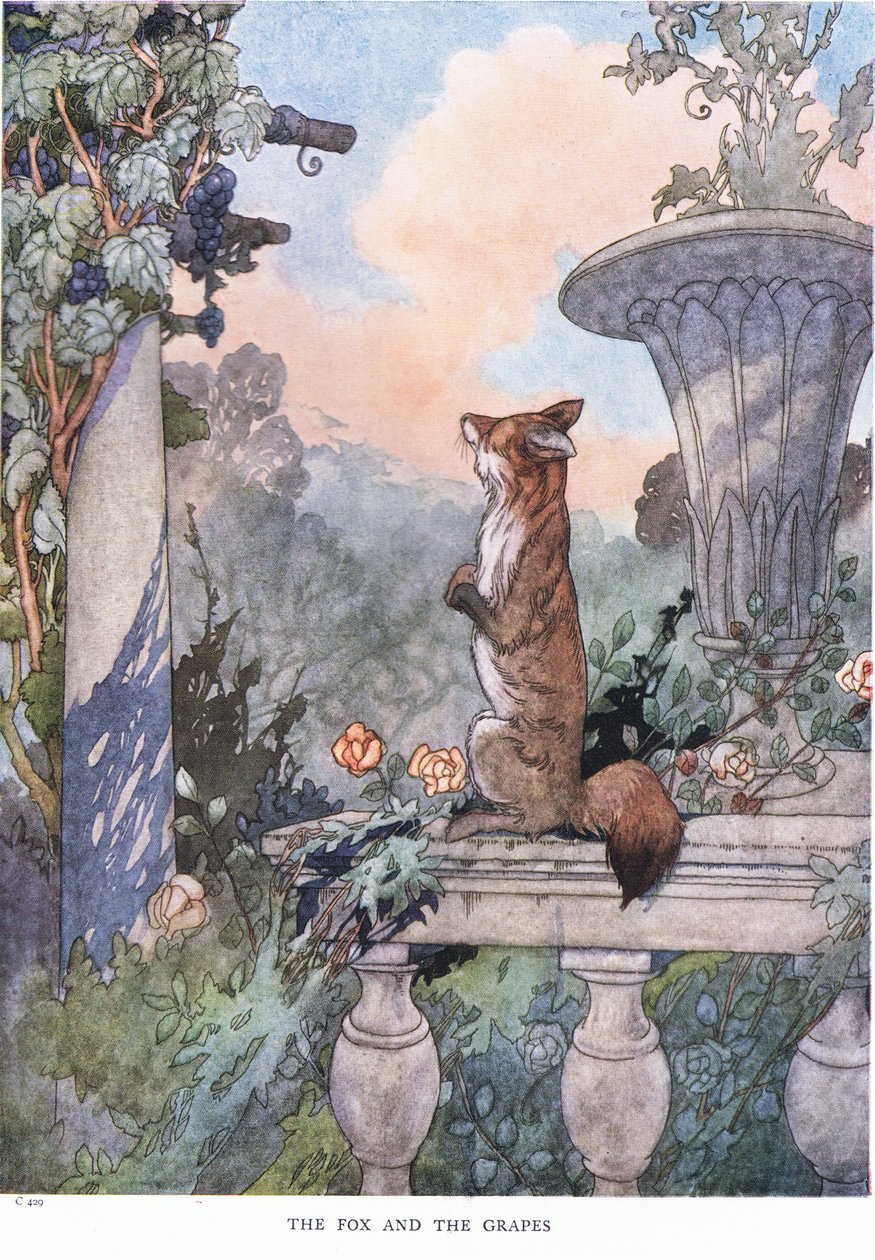 De vos en de druiven door Charles Robinson