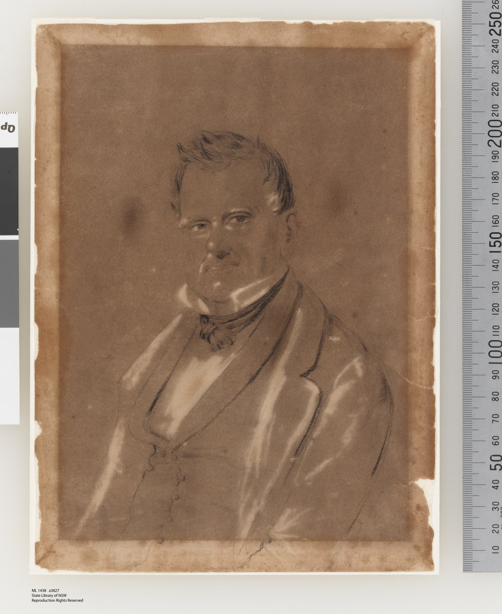 Portret van Joseph Raphael, ca. 1852 door Charles Rodius