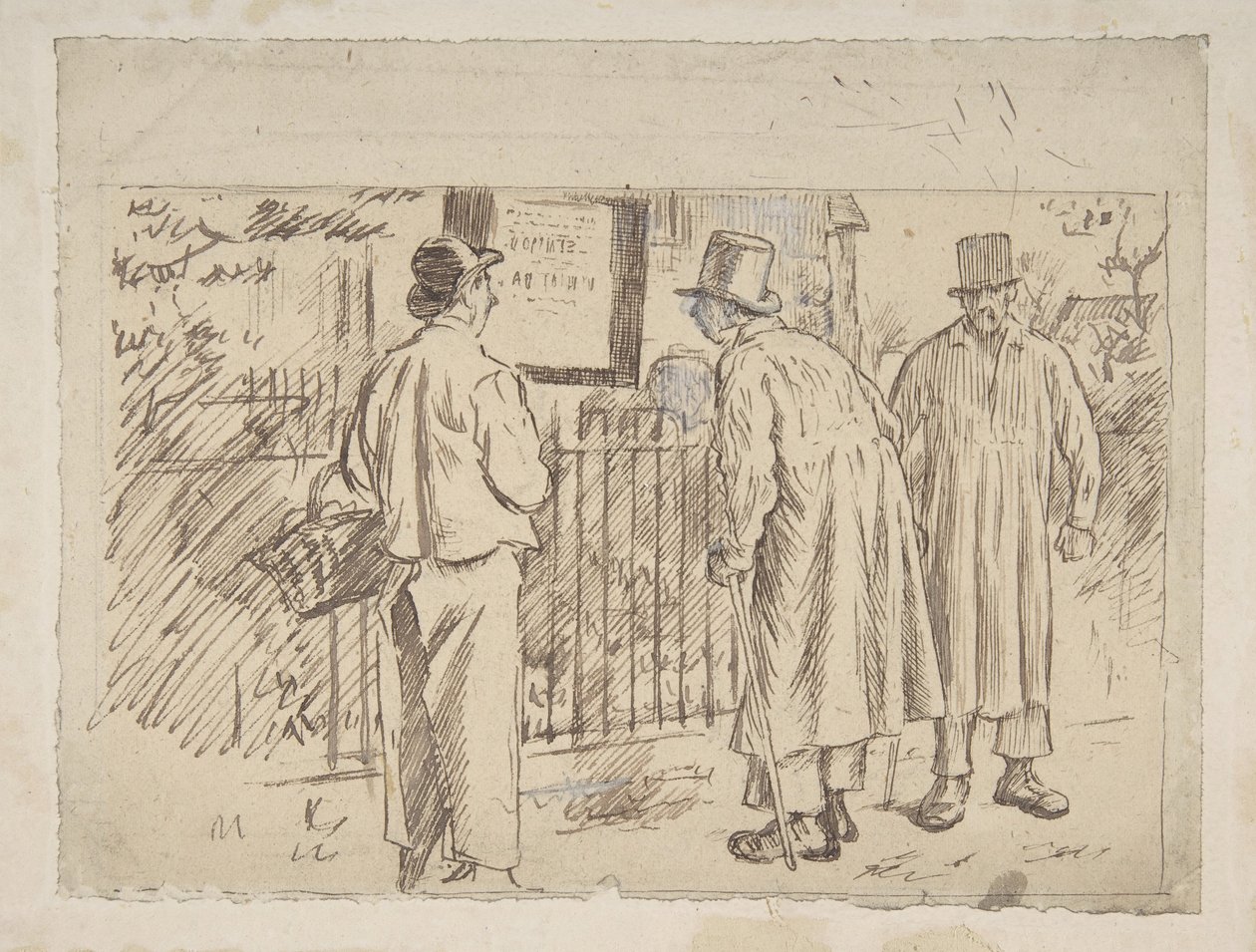 Een wolf in schaapskleren door Charles Samuel Keene
