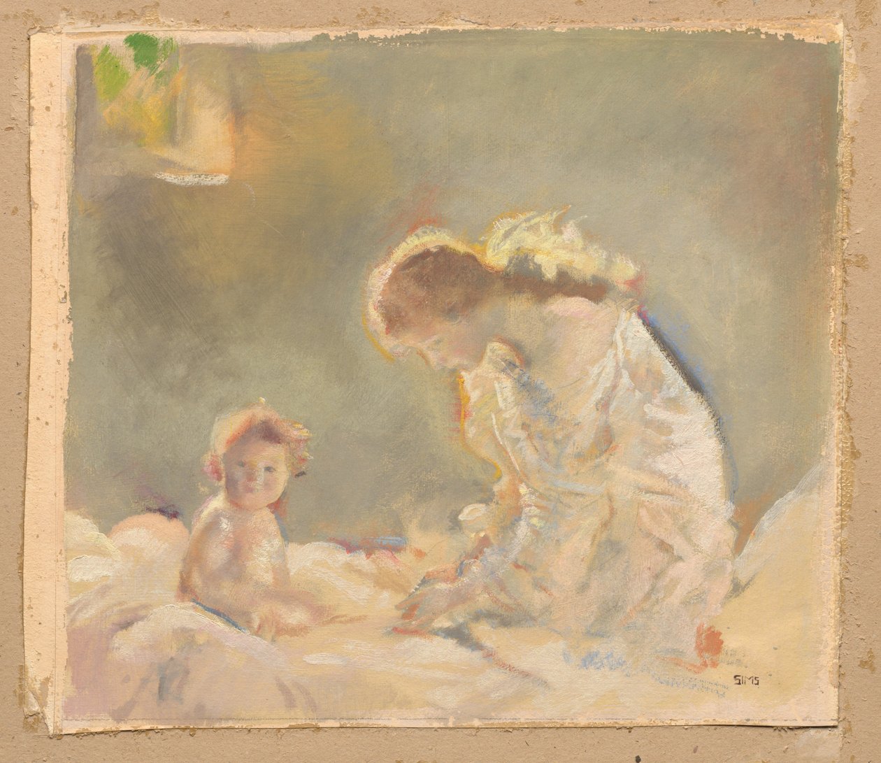 Kinderverering, ca. 1926 door Charles Sims