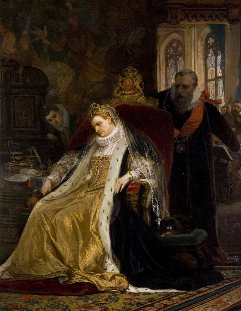 Een Verontruste Elizabeth door Charles Soubre