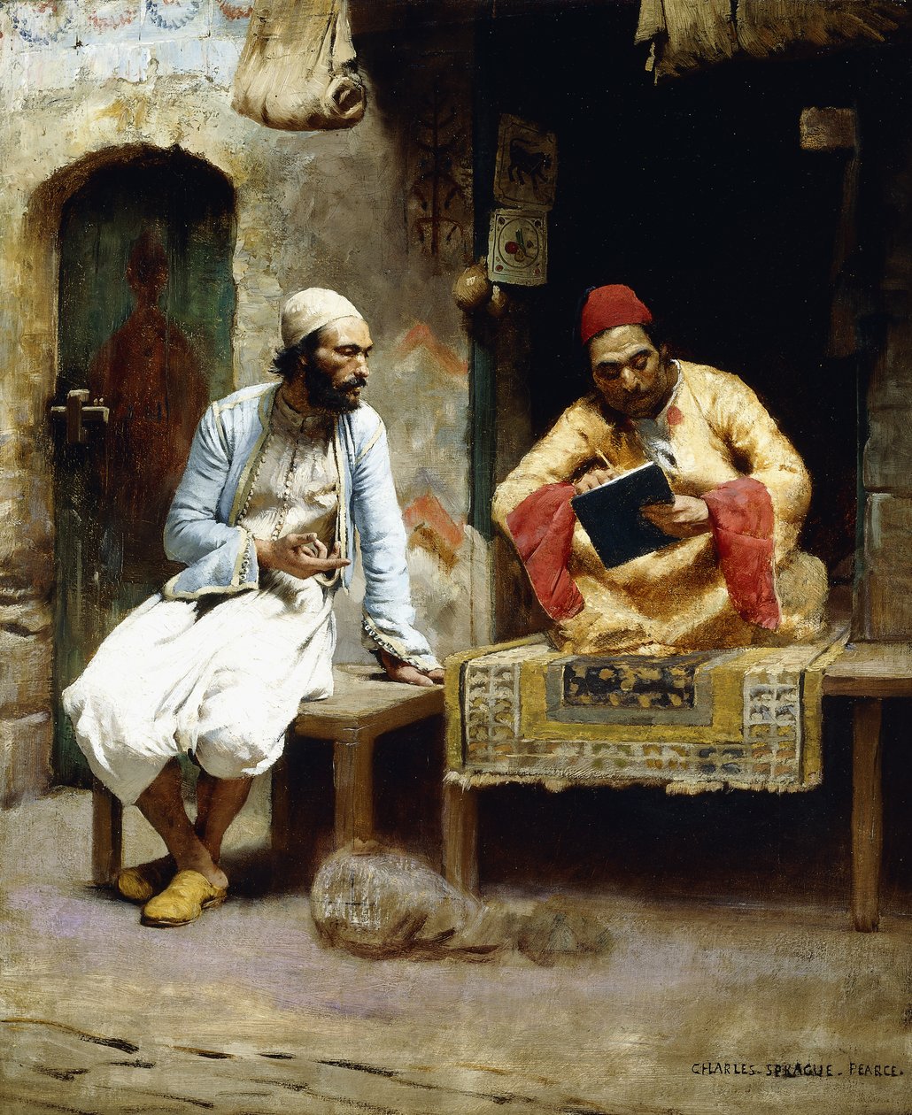 De brief door Charles Sprague Pearce
