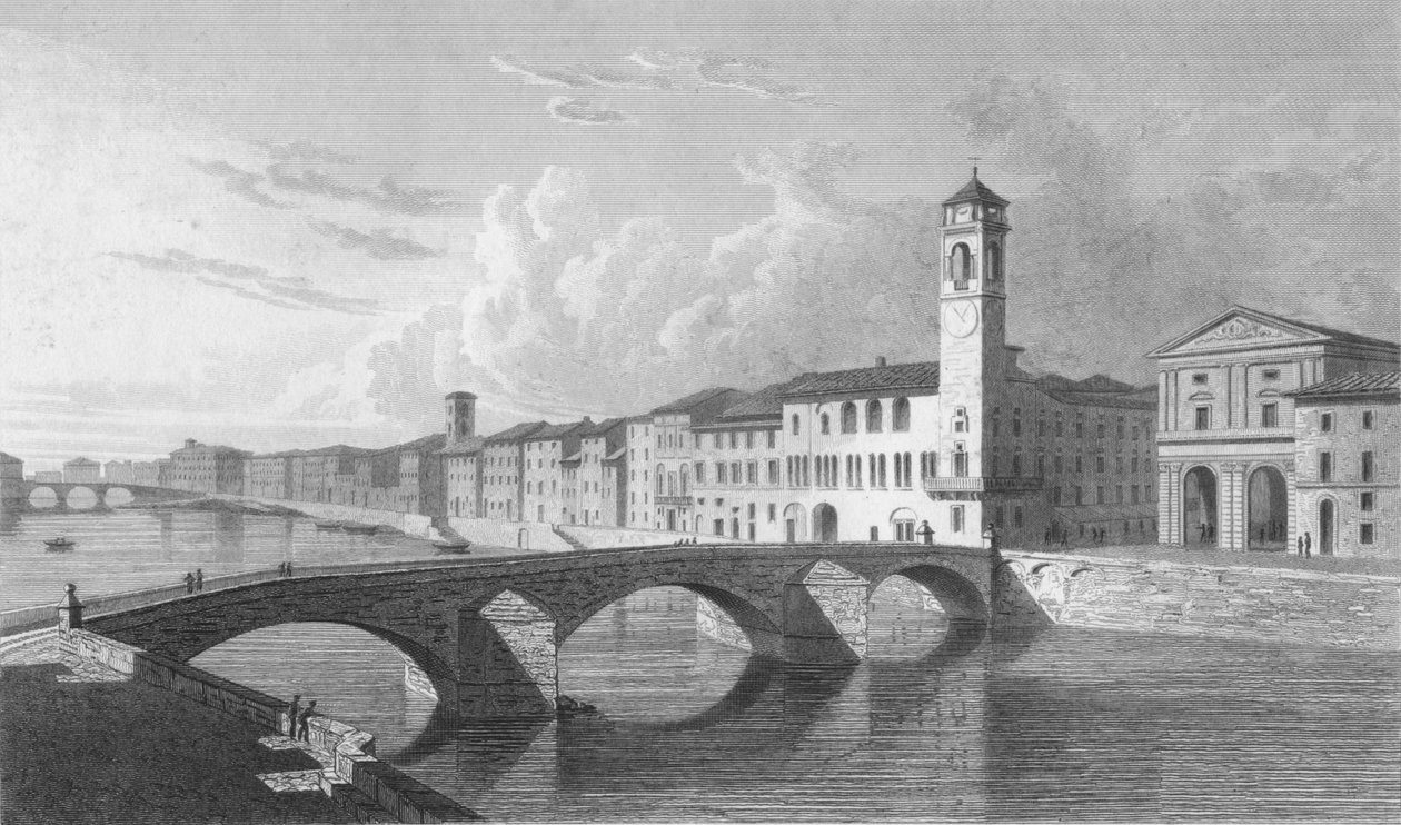 Pisa, 1818 door Charles Theodosius Heath