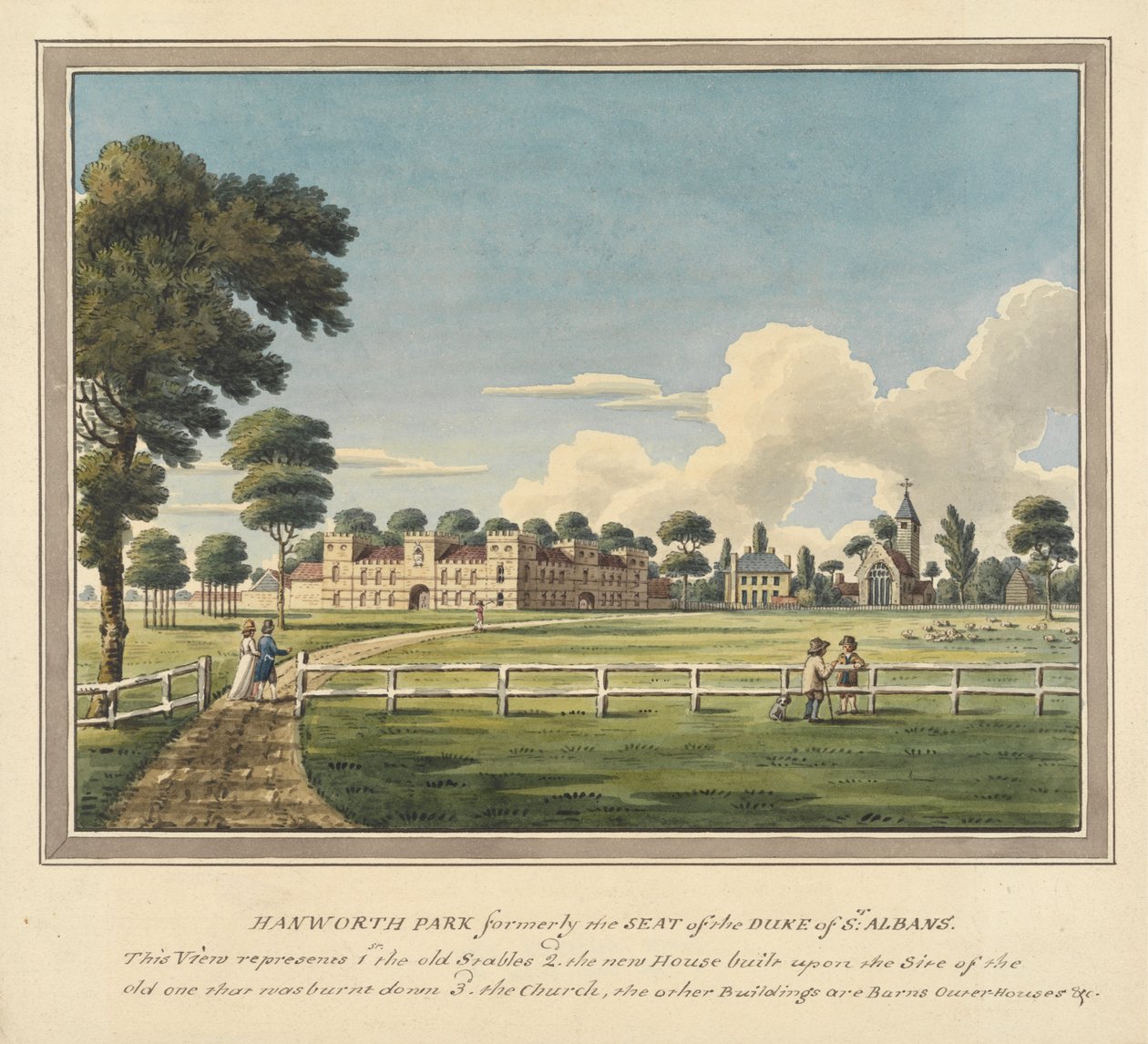 Hanworth Park, Middlesex door Charles Tomkins