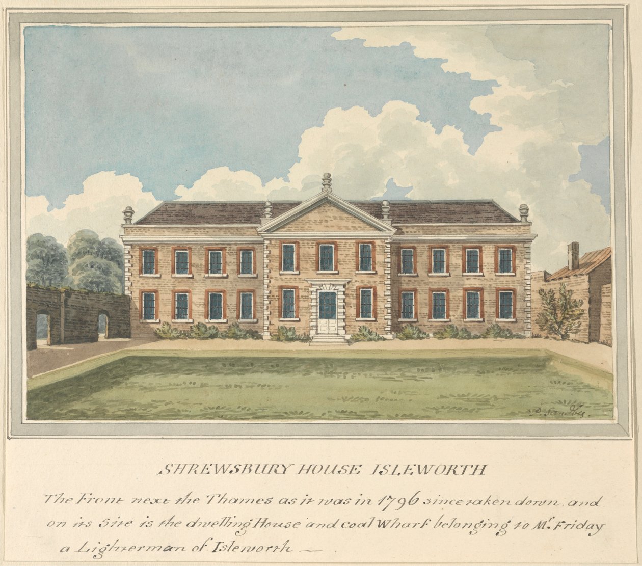 Shrewsbury House, Isleworth, Middlesex door Charles Tomkins