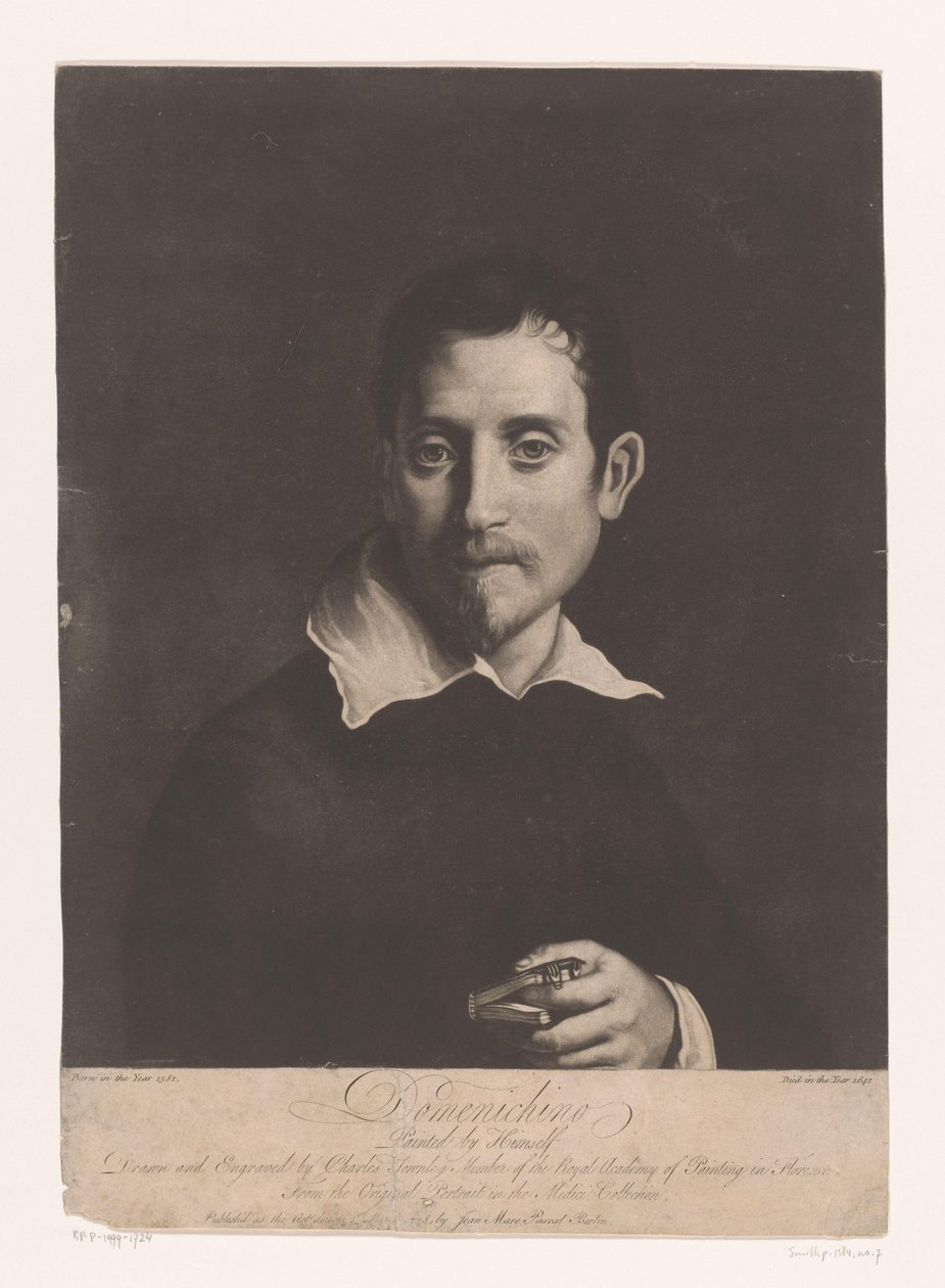 Portret van Domenichino door Charles Townley